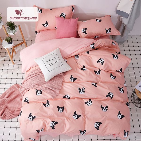 slowdream cartoon dog bedspread pink underwear decor bedding set duvet cover set flat sheet pillowcases 3/4pcs nordic bedclothes
slowdream cartoon dog bedspread pink underwear decor bedding set duvet cover set flat sheet pillowcases 3/4pcs nordic bedclothes