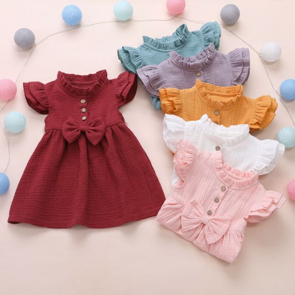 1-6y toddler baby kid girls dress long sleeve ruffles bow soft dress for girls children costumes spring autumn, Red;yellow
1-6y toddler baby kid girls dress long sleeve ruffles bow soft dress for girls children costumes spring autumn, Red;yellow