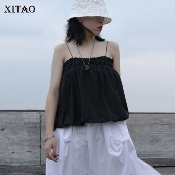 xitao off shoulder pleated camis white black women clothes 2020 summer new fashion loose slim cover belly tank gcc3755
xitao off shoulder pleated camis white black women clothes 2020 summer new fashion loose slim cover belly tank gcc3755