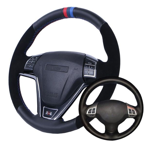 car steering wheel cover suede leather for mitsubishi lancer ex mitsubishi outlander asx colt pajero sport/custom steering wrap
car steering wheel cover suede leather for mitsubishi lancer ex mitsubishi outlander asx colt pajero sport/custom steering wrap