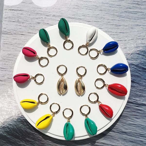 colorful shell hoop earrings for women summer beach bohemian dangle jewelry 2019, Silver
colorful shell hoop earrings for women summer beach bohemian dangle jewelry 2019, Silver