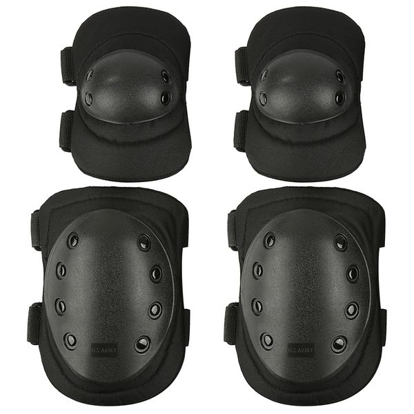 elbow & knee pads professional adjustable pad 4 pcs sports protector tactical hunting combat protective set, Black;gray
elbow & knee pads professional adjustable pad 4 pcs sports protector tactical hunting combat protective set, Black;gray