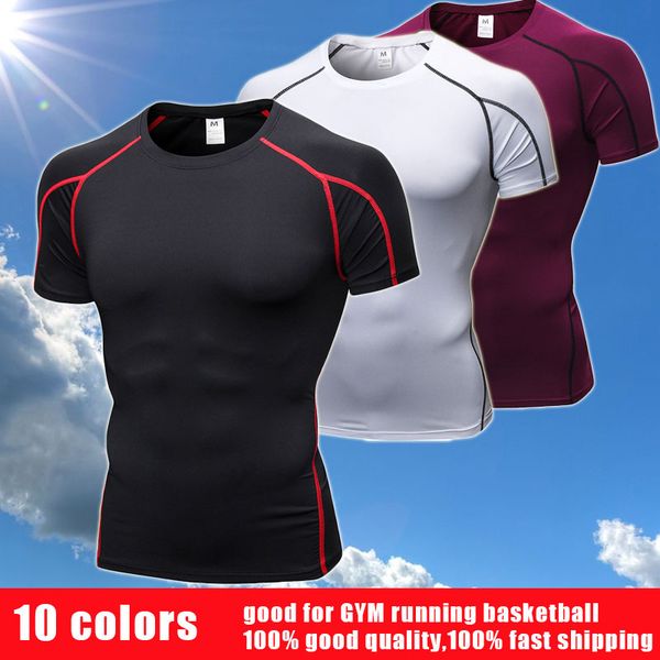 brand quick dry compression sport shirt men running fitness t shirt tight rashgard soccer basketball jersey gym demix sportswear, Black;red
brand quick dry compression sport shirt men running fitness t shirt tight rashgard soccer basketball jersey gym demix sportswear, Black;red