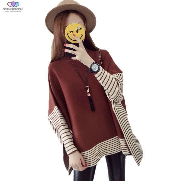 2019 autumn winter women knitted sweaters pullover turtleneck sweater bat sleeves shawl cape coats women sweater tnlnzhyn e292, Black
2019 autumn winter women knitted sweaters pullover turtleneck sweater bat sleeves shawl cape coats women sweater tnlnzhyn e292, Black