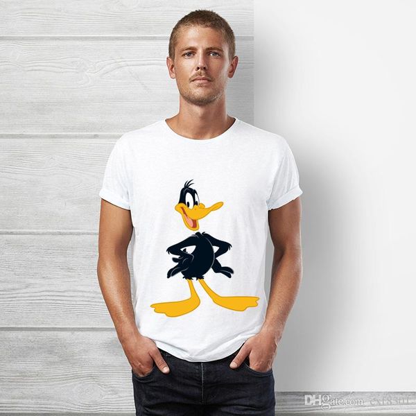 luxury t-shirt looney tunes daffy duck t shirt for mans designer clothing funny cute catoon duck tshirt short sleeve summer hip hop tee, White;black 
luxury t-shirt looney tunes daffy duck t shirt for mans designer clothing funny cute catoon duck tshirt short sleeve summer hip hop tee, White;black