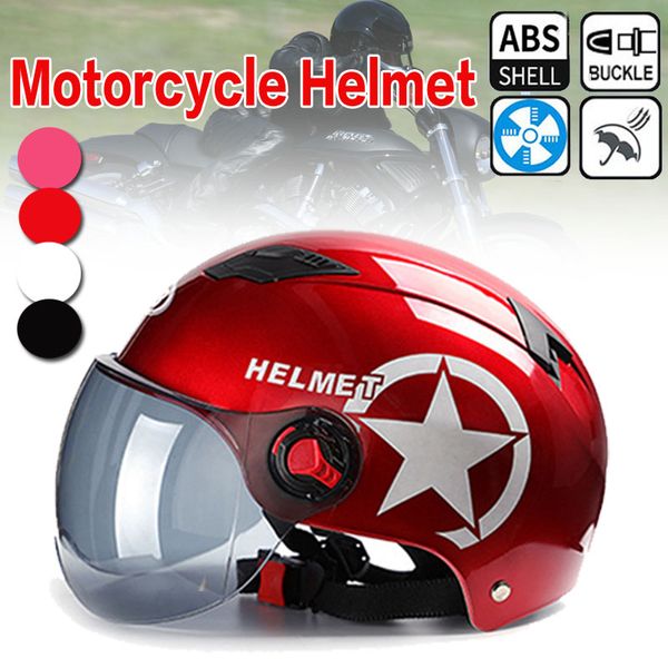 half face motorcycle helmet head protector 3/4 open face aniti uv abs motorbike road bike helmets sunscreen lens hat
half face motorcycle helmet head protector 3/4 open face aniti uv abs motorbike road bike helmets sunscreen lens hat