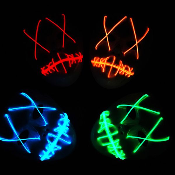 led glow mask halloween mask ghost crack light el line fashion clothing party ball mask red blue green pink yellow orange purple
led glow mask halloween mask ghost crack light el line fashion clothing party ball mask red blue green pink yellow orange purple