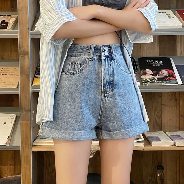 summer chic washed denim shorts ladies casual loose high waist cuffs wide leg short jeans women korea shorts, Blue
summer chic washed denim shorts ladies casual loose high waist cuffs wide leg short jeans women korea shorts, Blue