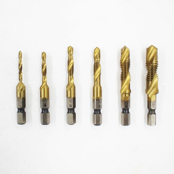 6pcs m3-m10 1/4" hex shank composite tap drills thread tap taper drill bit set spiral compound drill
6pcs m3-m10 1/4" hex shank composite tap drills thread tap taper drill bit set spiral compound drill