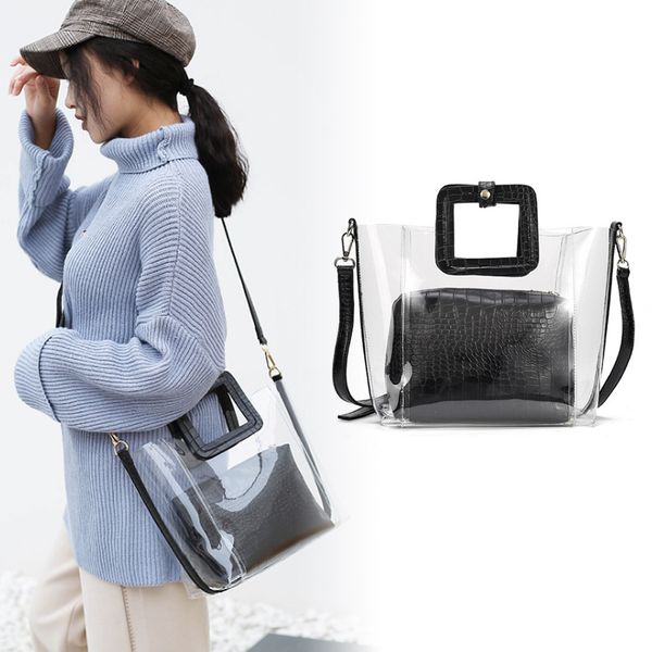 2020 new ladies messenger bag korean fashion casual simple transparent crocodile pattern large capacity shoulder tote bag female
2020 new ladies messenger bag korean fashion casual simple transparent crocodile pattern large capacity shoulder tote bag female