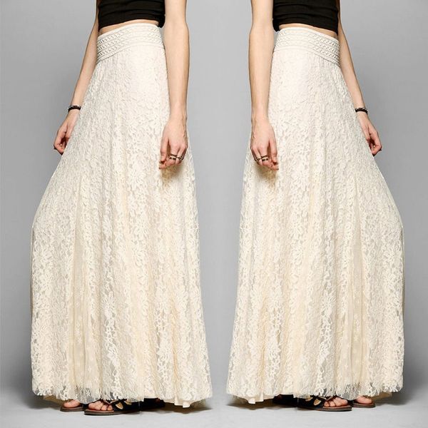 women double lace layer chiffon pleated long maxi skirt elastic waist skirts solid white beige skirt, Black;gray
women double lace layer chiffon pleated long maxi skirt elastic waist skirts solid white beige skirt, Black;gray