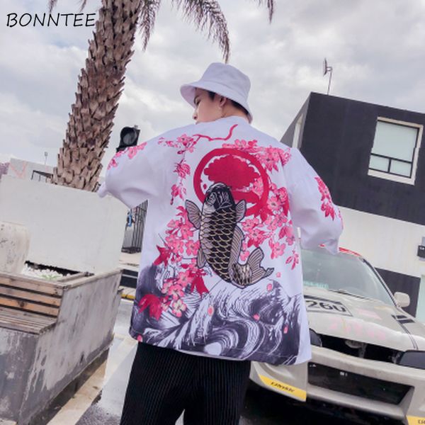shirts men all match soft breathable daily three quarter mens japanese style stand printed open stitch loose males retro shirt, White;black
shirts men all match soft breathable daily three quarter mens japanese style stand printed open stitch loose males retro shirt, White;black