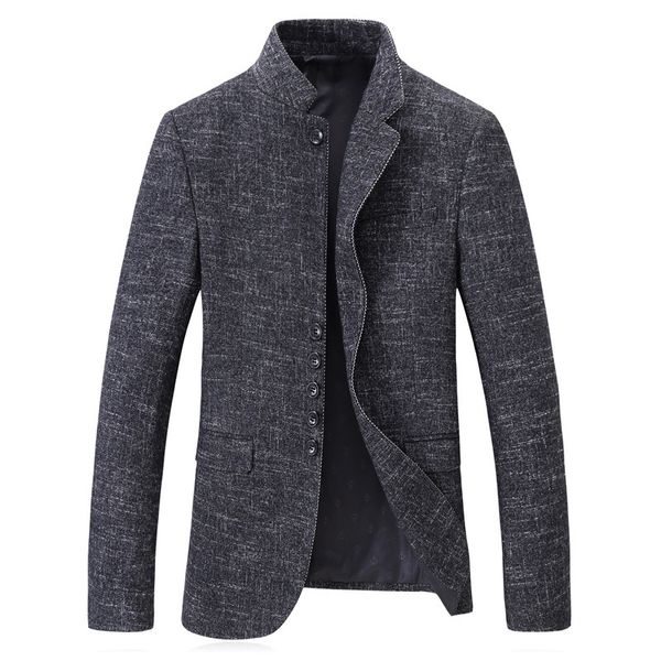 men's suits & blazers blazer spring and autumn grey chinese stand collar casual suit fashion formal jacket, White;black
men's suits & blazers blazer spring and autumn grey chinese stand collar casual suit fashion formal jacket, White;black