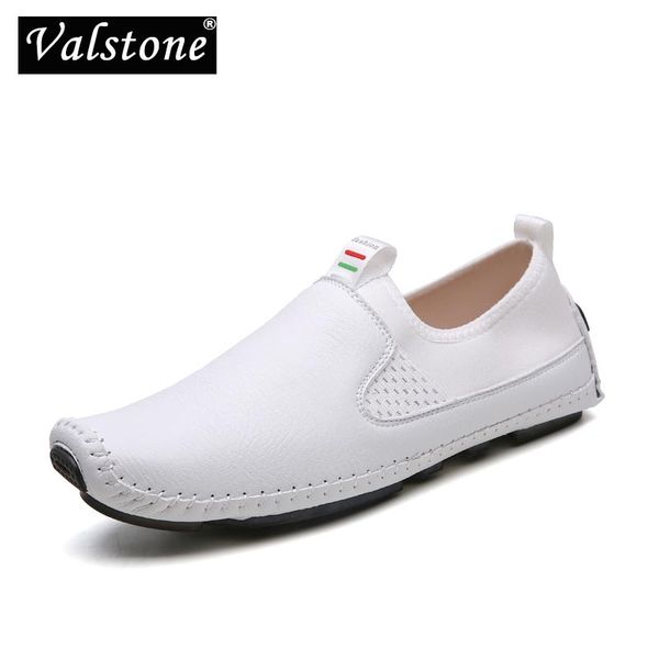 valstone spring summer men leather casual loafers white flat slip-on drive shoes autumn breathable all match moccasin size 38-47, Black
valstone spring summer men leather casual loafers white flat slip-on drive shoes autumn breathable all match moccasin size 38-47, Black