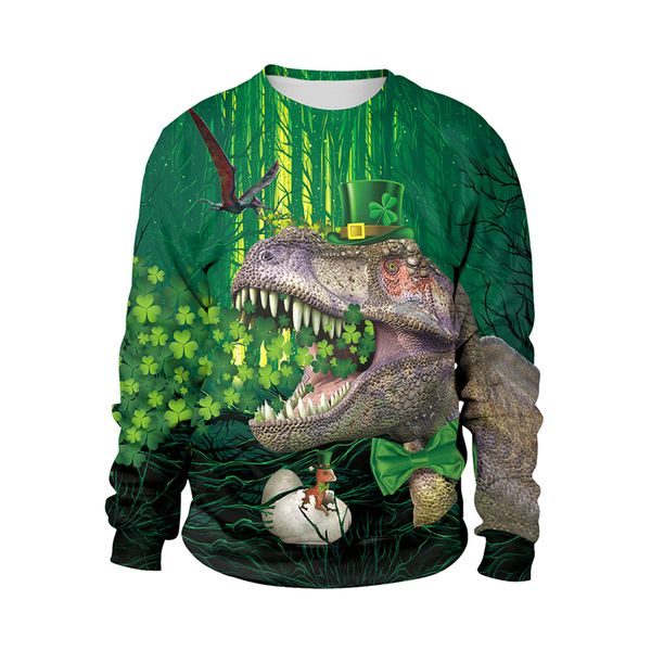 funny digital print dinosaur st patrick's day sweatshirts for men irland clovers printed paddy's day sweatshirts plus size, Black
funny digital print dinosaur st patrick's day sweatshirts for men irland clovers printed paddy's day sweatshirts plus size, Black