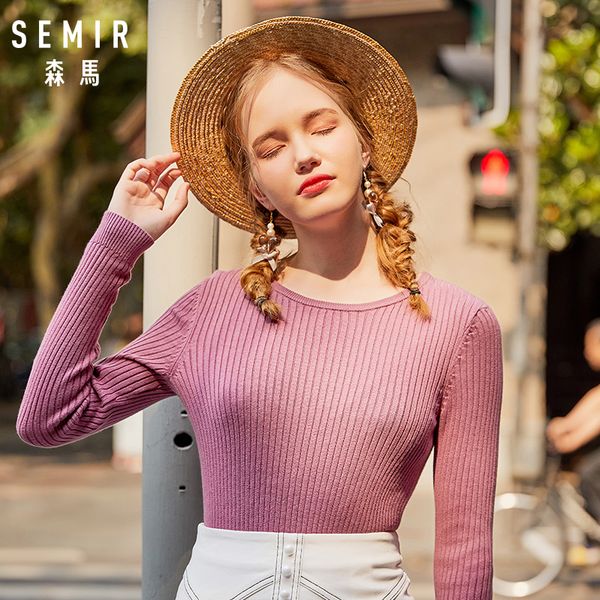 semir autumn winter sweater women 2019 long sleeve pullover women basic sweaters 2018 closed-fit style knit femme, White;black
semir autumn winter sweater women 2019 long sleeve pullover women basic sweaters 2018 closed-fit style knit femme, White;black