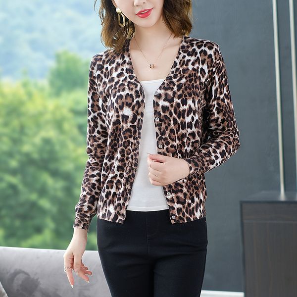 women's jackets 2019 leopard print long sleeve female jackets v neck spring slim womens coats and outwear pull, Black;brown
women's jackets 2019 leopard print long sleeve female jackets v neck spring slim womens coats and outwear pull, Black;brown