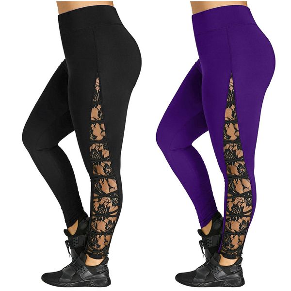 2019 new large size yoga pants women's sports tights high waist flowers lace leggings suitable for running tights, White;red
2019 new large size yoga pants women's sports tights high waist flowers lace leggings suitable for running tights, White;red