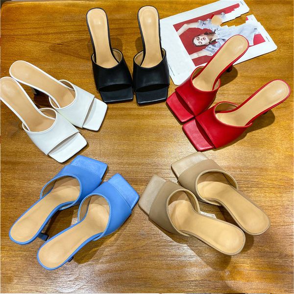 slippers mules women's 2021 summer elegant square toe high heels ladies slides shoes femme zapatos mujer, Black
slippers mules women's 2021 summer elegant square toe high heels ladies slides shoes femme zapatos mujer, Black