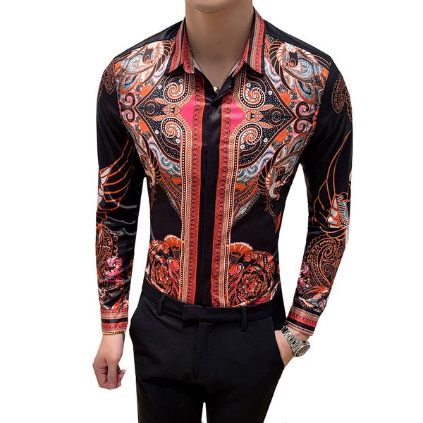 trend flower shirt 2020 short sleeve floral casual shirt club party baroque chemiise homme male slim -4xl, White;black
trend flower shirt 2020 short sleeve floral casual shirt club party baroque chemiise homme male slim -4xl, White;black