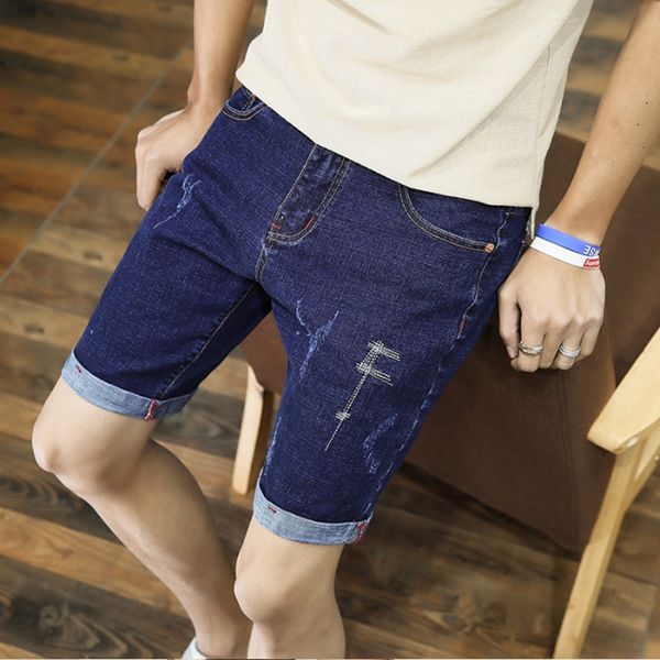 jeans men 2020 new summer fashion casual solid straight loose-fitting knee length men's denim shorts, Blue
jeans men 2020 new summer fashion casual solid straight loose-fitting knee length men's denim shorts, Blue
