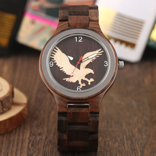 creative eagle display wooden watch men bamboo wood watch strap folding clasp quartz movement stylish mens watches new 2019, Slivery;brown
creative eagle display wooden watch men bamboo wood watch strap folding clasp quartz movement stylish mens watches new 2019, Slivery;brown