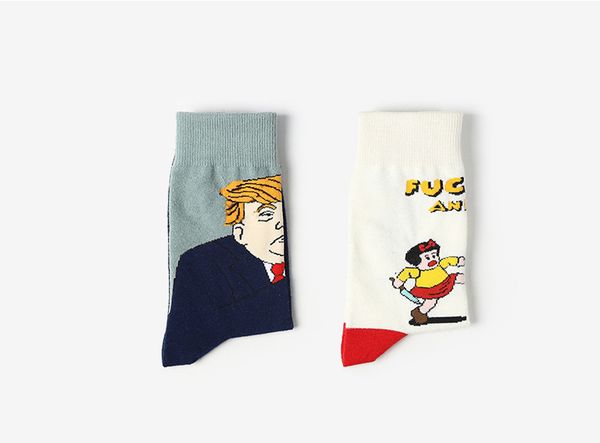 president trump 2020 mid stockings funny cartoon print sports socks stockings hip hop sock streetwear dhl fj498, Pink;yellow
president trump 2020 mid stockings funny cartoon print sports socks stockings hip hop sock streetwear dhl fj498, Pink;yellow