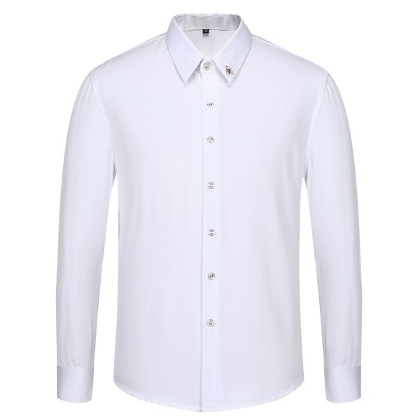 2020 men's casual print lapel slim long sleeve luxury logo shirt european and american fashion brand trend shirt -w -xxxl, White;black
2020 men's casual print lapel slim long sleeve luxury logo shirt european and american fashion brand trend shirt -w -xxxl, White;black