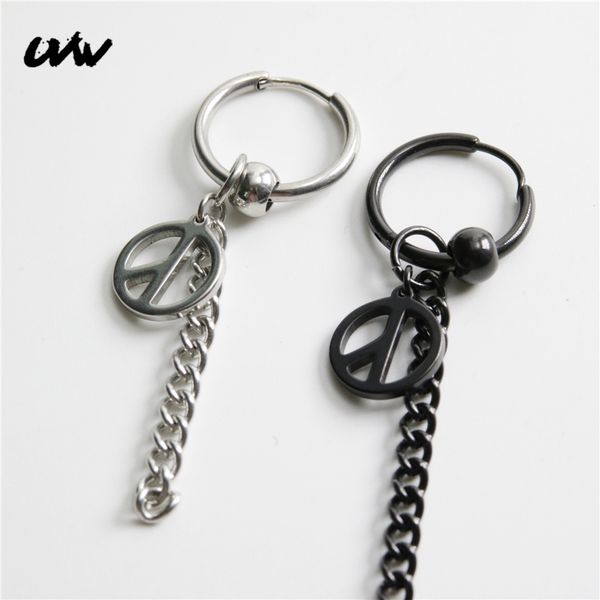 uvw322 2pc fashion kpop 316l chain tassel peace dangle earrings for women men chic korea silver color pendientes brincos aretes
uvw322 2pc fashion kpop 316l chain tassel peace dangle earrings for women men chic korea silver color pendientes brincos aretes
