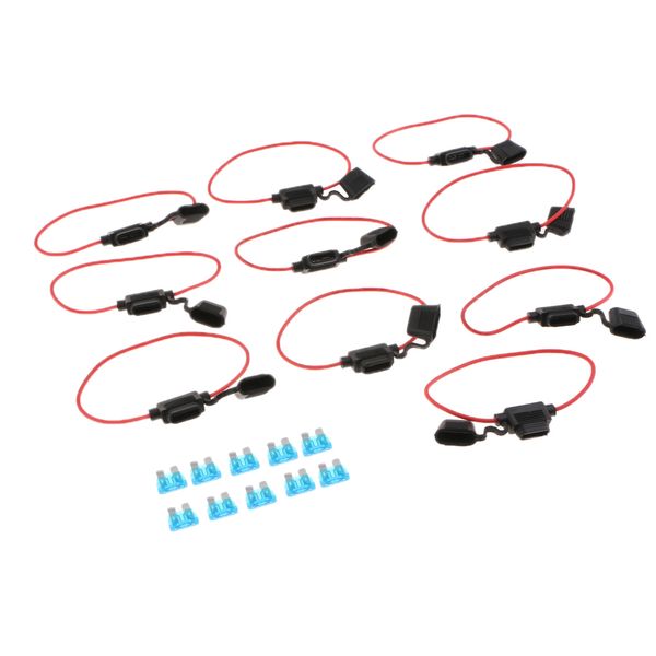 10 pack 15a inline fuse holder add a circuit fuse for motorcycle car boat
10 pack 15a inline fuse holder add a circuit fuse for motorcycle car boat