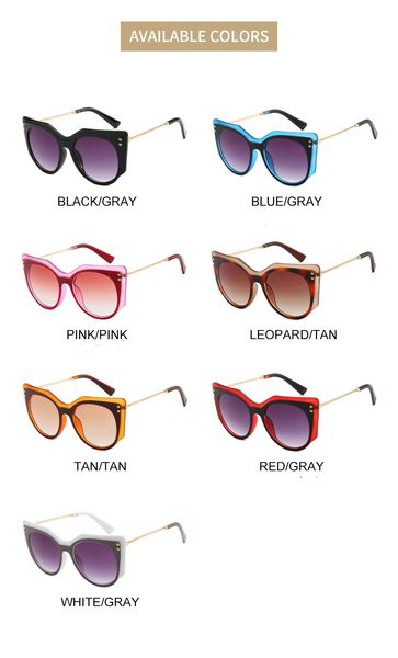 cat ear large frame sunglasses fashion accessoried 2020 new european station brand same female sunglasses personality, White;black
cat ear large frame sunglasses fashion accessoried 2020 new european station brand same female sunglasses personality, White;black