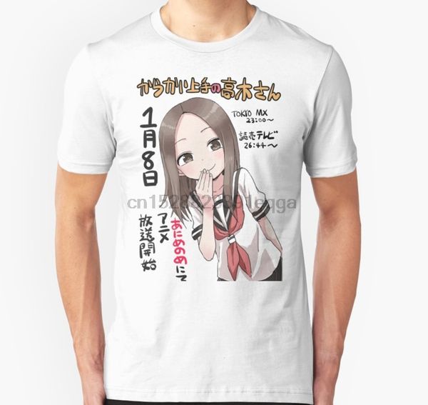 men short sleeve tshirt karakai jouzu no takagi san t shirt women t-shirt, White;black
men short sleeve tshirt karakai jouzu no takagi san t shirt women t-shirt, White;black