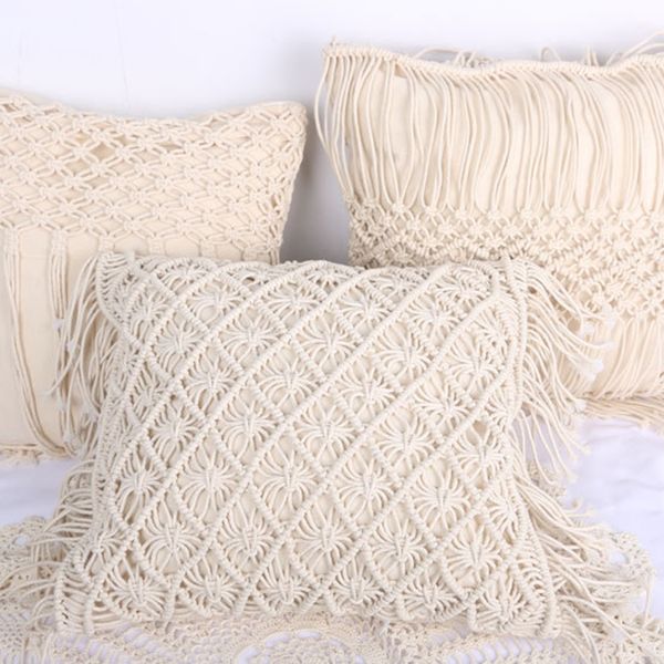 cushion covers 100% cotton linen macrame hand-woven thread pillow covers geometry bohemia style pillowcase home decor 45*45cm
cushion covers 100% cotton linen macrame hand-woven thread pillow covers geometry bohemia style pillowcase home decor 45*45cm
