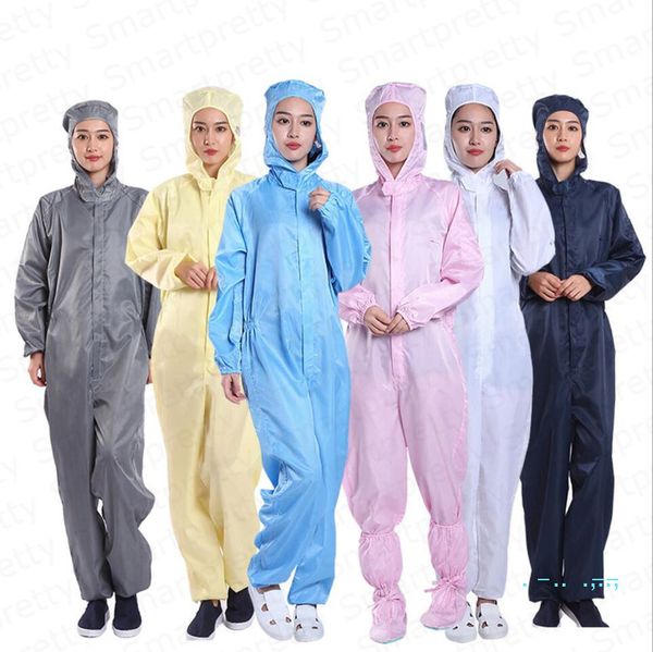 one piece protective clothing reusable antistatic clothing protective clothing hooded dust-workshop clean clothes 7 color e32410, White
one piece protective clothing reusable antistatic clothing protective clothing hooded dust-workshop clean clothes 7 color e32410, White