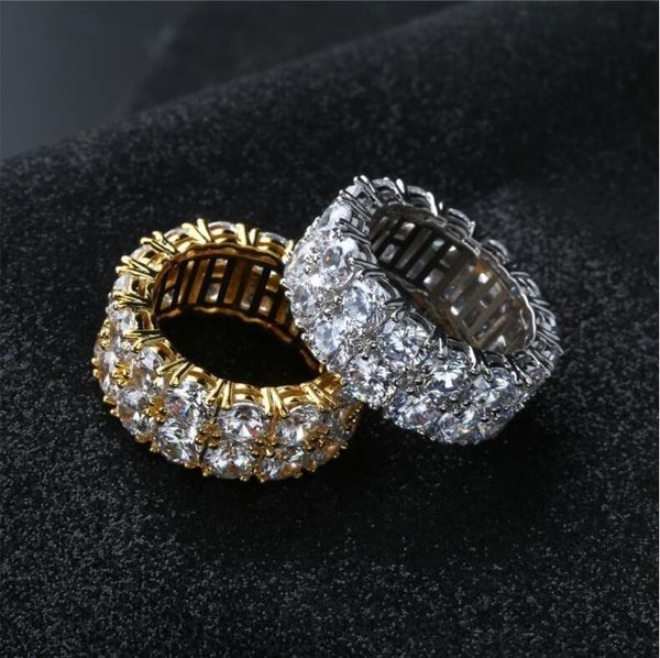 Hip Hop Rhinestone Rings For Men Women - Gold Silver Color Alloy Cubic Zircon Iced Bling Cuban Ring Luxury Jewelry (US Size 7-11)
Hip Hop Rhinestone Rings For Men Women - Gold Silver Color Alloy Cubic Zircon Iced Bling Cuban Ring Luxury Jewelry (US Size 7-11)