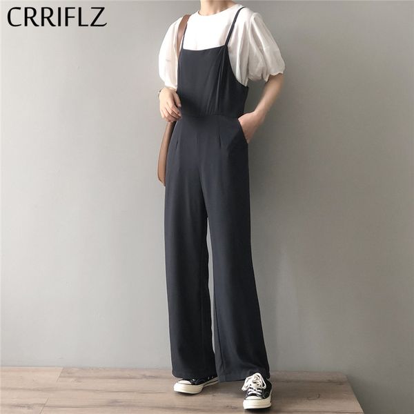 women's jumpsuits & rompers summer casual solid women office lady full length loose overalls 2021 crriflz, Black;white
women's jumpsuits & rompers summer casual solid women office lady full length loose overalls 2021 crriflz, Black;white