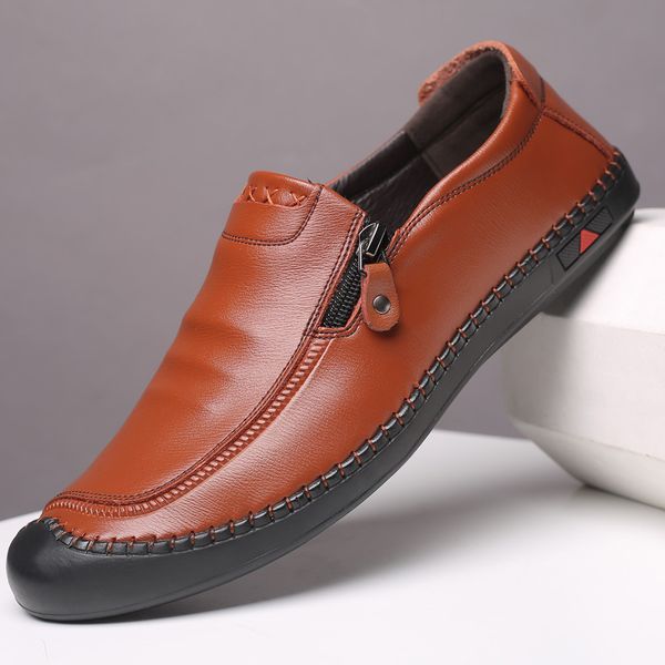 2019 spring summer new men's loafers comfortable flat casual shoes men breathable slip-on soft leather driving shoes moccasins, Black
2019 spring summer new men's loafers comfortable flat casual shoes men breathable slip-on soft leather driving shoes moccasins, Black