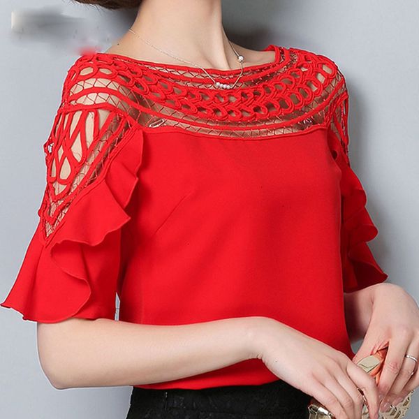 women blouses designer new fashion 2019 chiffon women shirt summer hollow out lace womens clothing ladies blusas 960g 30, White
women blouses designer new fashion 2019 chiffon women shirt summer hollow out lace womens clothing ladies blusas 960g 30, White