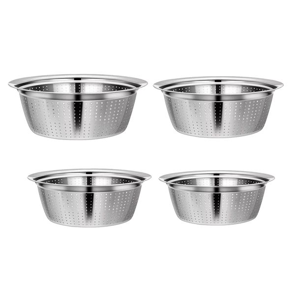 4 pack of colander drainer stainless steel kitchen easy to rinse fruits vegetables pasta - 24 / 26/ 30/32cm
4 pack of colander drainer stainless steel kitchen easy to rinse fruits vegetables pasta - 24 / 26/ 30/32cm