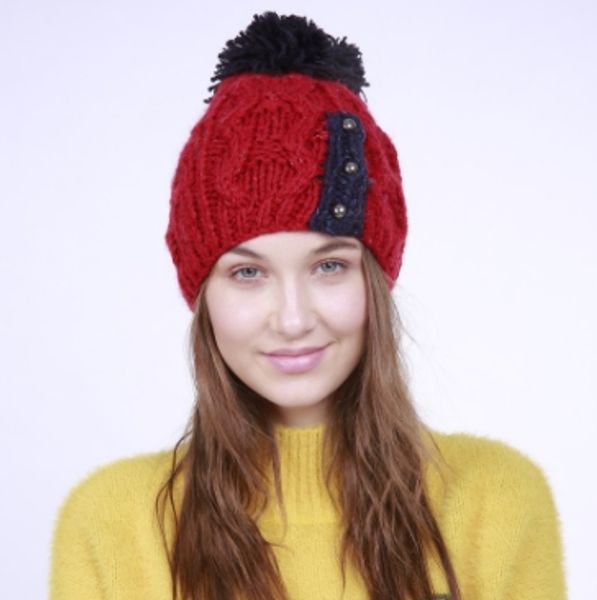 autumn and winter new fashion hand-woven beanie three small buttons wool ball knitting wool warm female hats wholesales, Blue;gray
autumn and winter new fashion hand-woven beanie three small buttons wool ball knitting wool warm female hats wholesales, Blue;gray