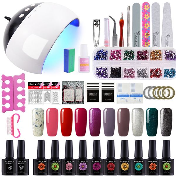 coscelia full manicure set nail gel polish set for manicure tools soak off gel varnish sets uv lamp nail dryer for art
coscelia full manicure set nail gel polish set for manicure tools soak off gel varnish sets uv lamp nail dryer for art