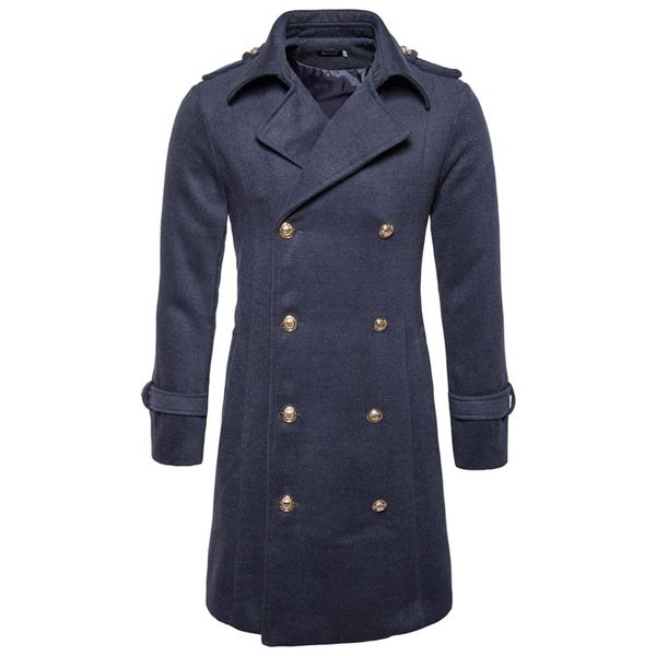 mens double breasted blends coats long winter coat thick warm fashion jackets slim fit, Black
mens double breasted blends coats long winter coat thick warm fashion jackets slim fit, Black