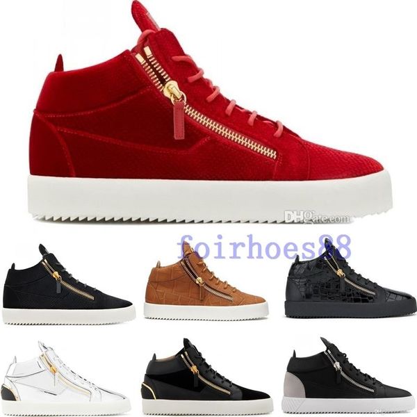 2020 new zip italy designer shoes genuine leather casual shoes golden zipper men and women high sneakers trainers size 36-47, Black
2020 new zip italy designer shoes genuine leather casual shoes golden zipper men and women high sneakers trainers size 36-47, Black
