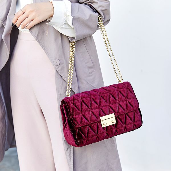velvet rhombic chain shoulder messenger bags famous design women purse and handbags fashion crossbody bags
velvet rhombic chain shoulder messenger bags famous design women purse and handbags fashion crossbody bags