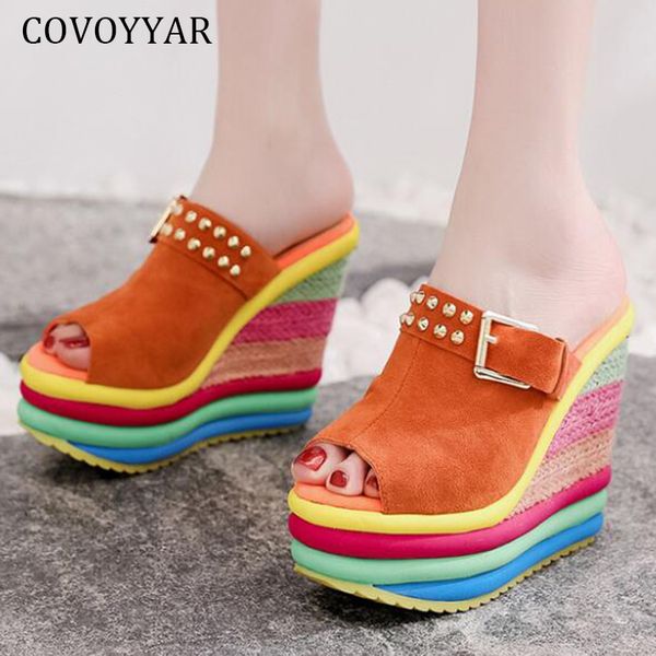 covoyyar 2020 summer wedges shoes woman sandals colourful high heels ladies pumps thick bottom platform women slippers wsl2022
covoyyar 2020 summer wedges shoes woman sandals colourful high heels ladies pumps thick bottom platform women slippers wsl2022