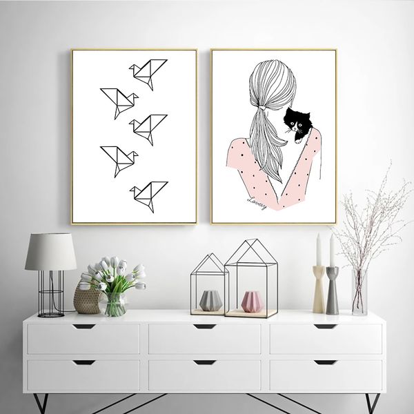origami baby girl wall art picture thousand paper crane canvas painting nursery print minimalist poster girls room wall decor
origami baby girl wall art picture thousand paper crane canvas painting nursery print minimalist poster girls room wall decor