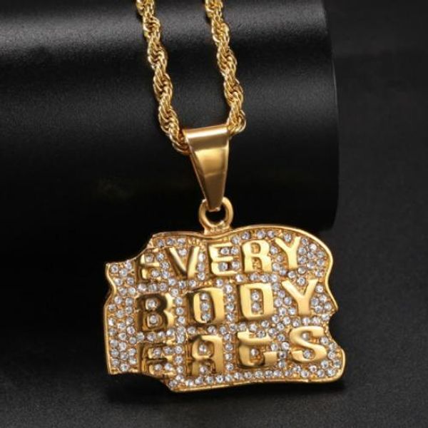 2020 new guys personalized gold stainless steel mens letters pedant necklace full diamond hiphop rapper night club jewelry gifts for men, Silver
2020 new guys personalized gold stainless steel mens letters pedant necklace full diamond hiphop rapper night club jewelry gifts for men, Silver
