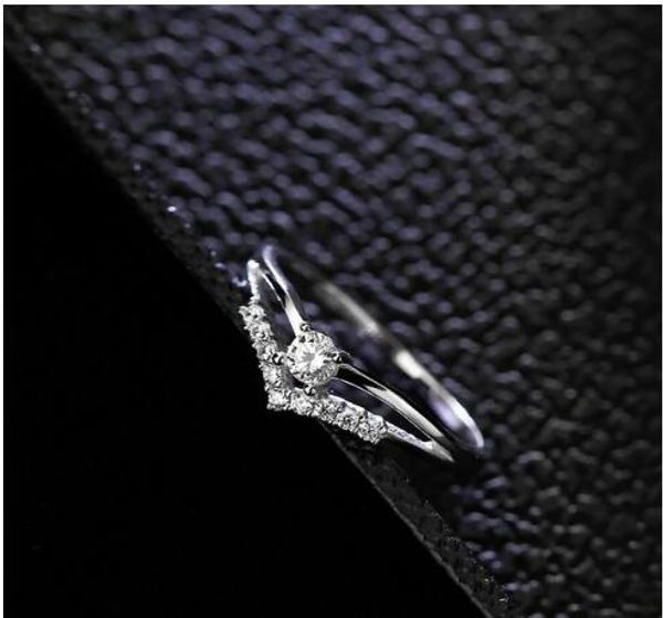 women glaring multi-drill diamonds ring wedding engagement courtship rings 404, Silver
women glaring multi-drill diamonds ring wedding engagement courtship rings 404, Silver
