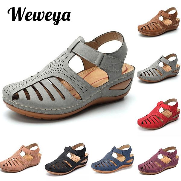 woman 2020 summer leather vintage sandals buckle casual sewing women retro sandalias female ladies platform wedge shoes 35-44, Black
woman 2020 summer leather vintage sandals buckle casual sewing women retro sandalias female ladies platform wedge shoes 35-44, Black