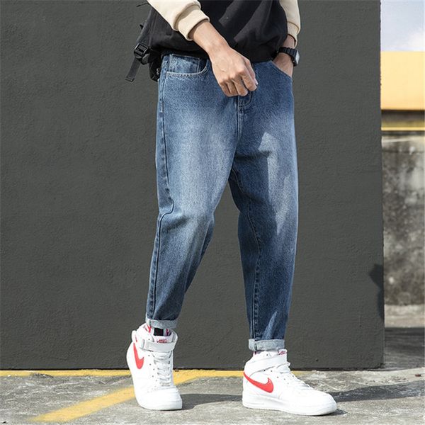 solid color men's harem pants jeans casual loose light washed bleached male denim trousers sweatpants joggers pants plus size, Blue
solid color men's harem pants jeans casual loose light washed bleached male denim trousers sweatpants joggers pants plus size, Blue